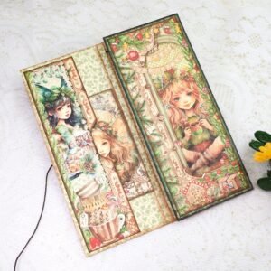 christmas fairies junk journal trifold booklet folio craft kit christmas fairies junk journal trifold booklet folio craft kit 005