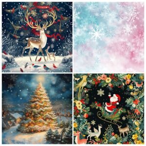 christmas fantasy snowflake decoration material paper3