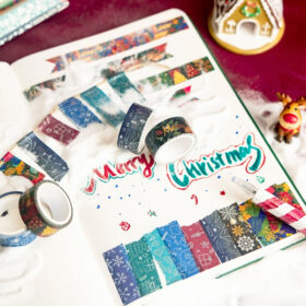 Christmas Foil Gold and Silver Washi Tape Set