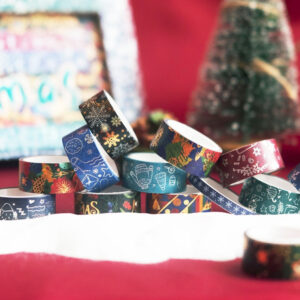 Christmas Foil Gold and Silver Washi Tape Set christmas foil gold and silver washi tape set b2