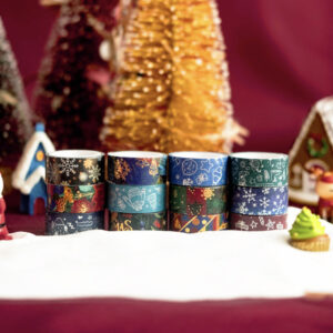 Christmas Foil Gold and Silver Washi Tape Set christmas foil gold and silver washi tape set sku3