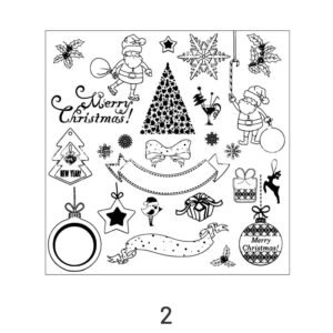 christmas german greetings silicone stamps sku 2
