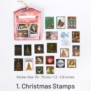 christmas gold foil coated paper stickers labels stamps wreaths dinner party desserts angels sku 1