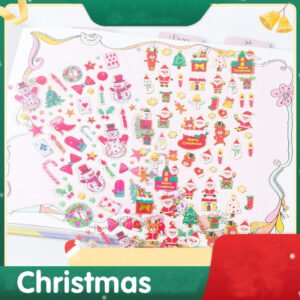 Christmas Gold Foil Die-Cut Sticker Set of 10 Sheets