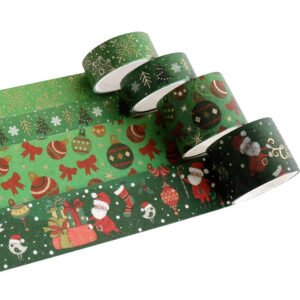 christmas gold foil tape set 16 rolls b5