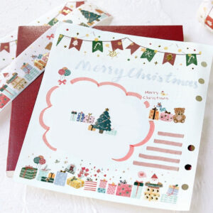 Christmas Gold Foil Washi Tape - Snowflake, Dinner Party, Flags, Tree christmas gold foil washi tape snowflake dinner party flags tree b5