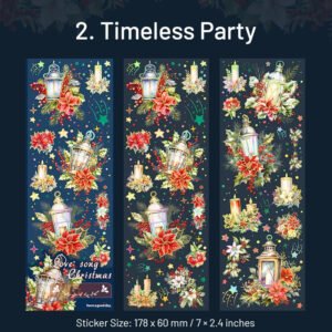 christmas holographic hot stamping gold pet stickers wreaths food lights snowmen reindeer sku 2