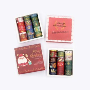 christmas hot stamping gold washi tape set 20 rolls a
