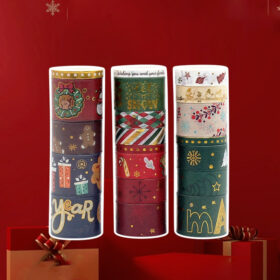 Christmas Hot Stamping Gold Washi Tape Set (20 Rolls)