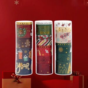 Christmas Hot Stamping Gold Washi Tape Set (20 Rolls)