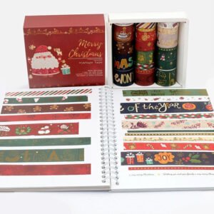 christmas hot stamping gold washi tape set 20 rolls b