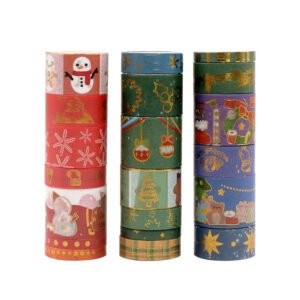 christmas hot stamping gold washi tape set 20 rolls b3