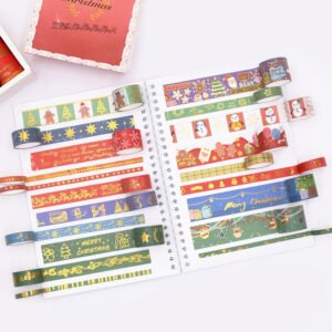 christmas hot stamping gold washi tape set 20 rolls b4