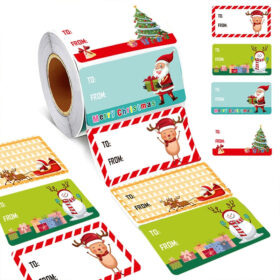 Christmas Label Stickers - 500 Pcs