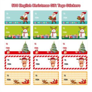christmas label stickers 500 pcs c