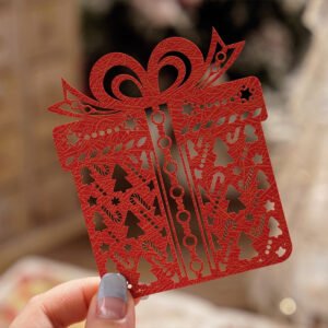 christmas lace cutout scrapbook paper wreath forest snowflake gift c