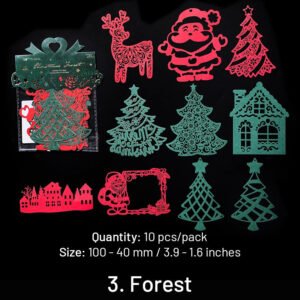 christmas lace cutout scrapbook paper wreath forest snowflake gift sku 3