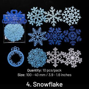 christmas lace cutout scrapbook paper wreath forest snowflake gift sku 4