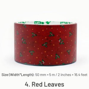 christmas leaf washi tape sku 4