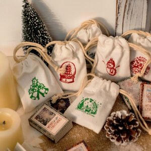 christmas material paper and gift cloth bags a2