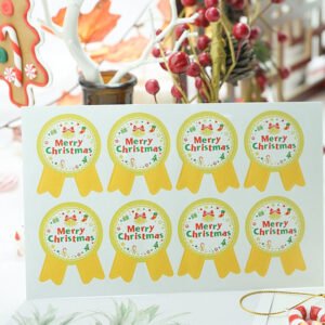 christmas medal seal stickers b6