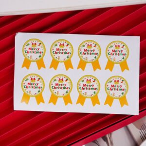 christmas medal seal stickers sku