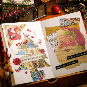 christmas memory vintage kraft scrapbook paper gift wrapping decoration b2