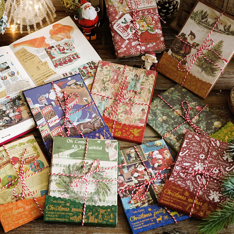 christmas memory vintage kraft scrapbook paper gift wrapping decoration b21321