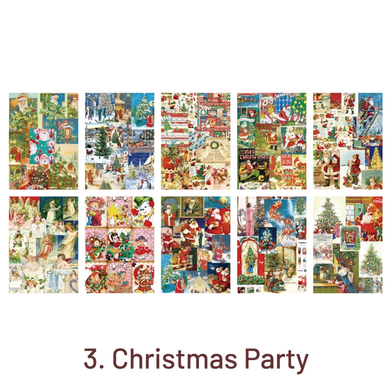 christmas memory vintage kraft scrapbook paper gift wrapping decoration sku 3