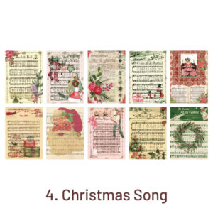 christmas memory vintage kraft scrapbook paper gift wrapping decorationsku 4