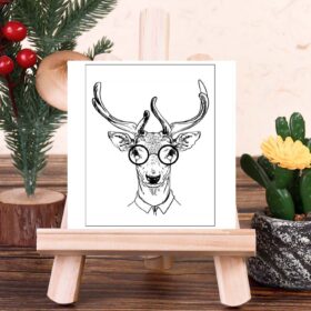 Christmas Mr. Reindeer Rubber Stamps