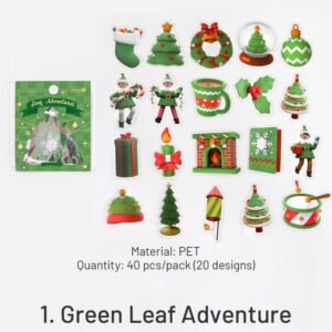 christmas pet stickers snowman gifts bells tree food sku 1