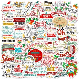 Christmas Phrases Decorative Stickers