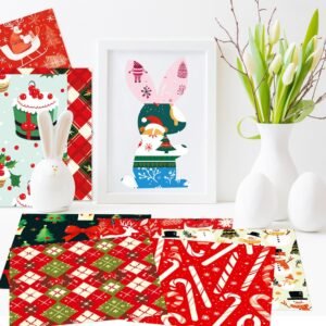 christmas red and green plaid decorative paper8
