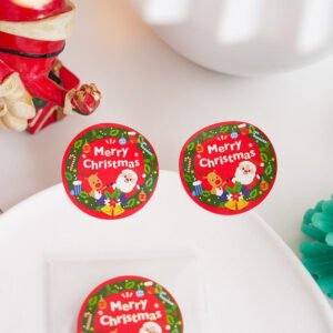 christmas red decorative seal stickers b2