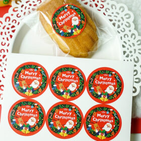 Christmas Red Decorative Seal Stickers