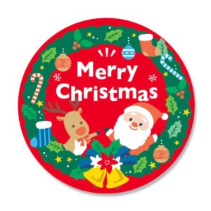 christmas red decorative seal stickers b7
