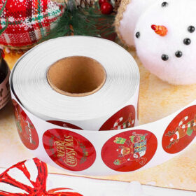 Christmas Red Gift Sealing Stickers