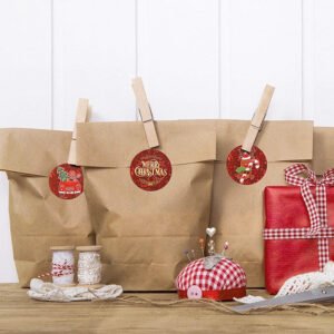 christmas red gift sealing stickers b3