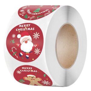 christmas red gift tag stickers a