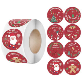Christmas Red Gift Tag Stickers