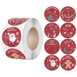 Christmas Red Gift Tag Stickers