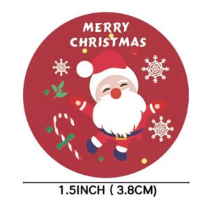 christmas red gift tag stickers b2
