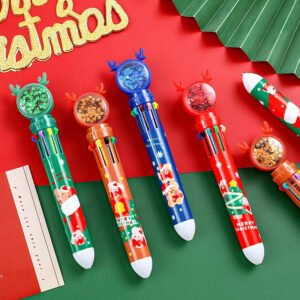 Christmas Reindeer 10-Color Ballpoint Pens