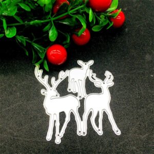 christmas reindeer carbon steel crafting dies b2