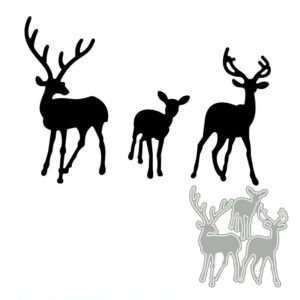 christmas reindeer carbon steel crafting dies b3