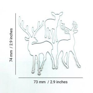 christmas reindeer carbon steel crafting dies c2