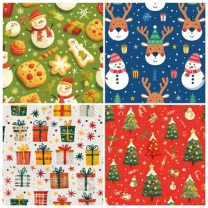 christmas retro material paper3