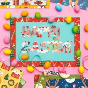 christmas retro material paper8