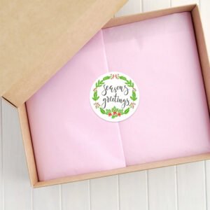 christmas roll kraft self adhesive stickers b4
